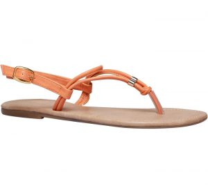 bata orange sandal